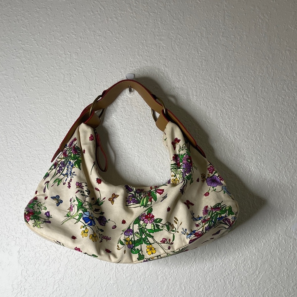 Avon Floral Print Hobo Bag